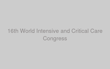 16th World Intensive and Critical Care Congress